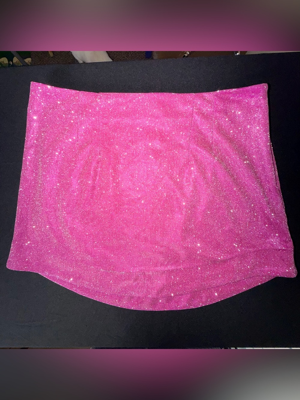 Thirty Thirty LA Sparkle Mini Skirt Women’s Side Zip Sz L Holiday Club Party NYE